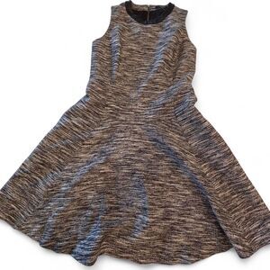 Madewell Women's Grey and Black Tweed Dress- size 2